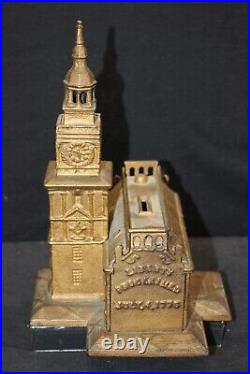 Vintage Independence Hall Cast Iron Coin Bank Created In 1875 By Enterprise Mfg