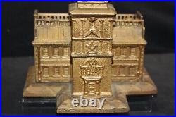 Vintage Independence Hall Cast Iron Coin Bank Created In 1875 By Enterprise Mfg