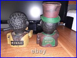 Vintage Jolly & Dinah Cast Iron Mechanical Banks