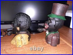 Vintage Jolly & Dinah Cast Iron Mechanical Banks