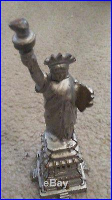 Vintage Kenton 1875 Cast Iron Statue of Liberty Still Bank 1920s