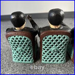 Vintage Lot Of 4 Tammany Cast Iron Mechanical Bank Man in Chair Untested