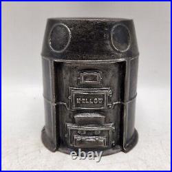 Vintage Mellow Furnace Money Saving Cast Iron Still Bank Liberty FDY 3 3/4 T