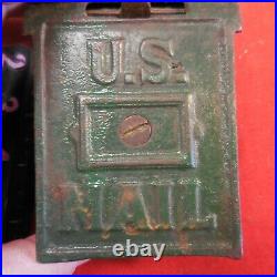 Vintage Money U. S. Mail Cast Iron Metal Coin Bank