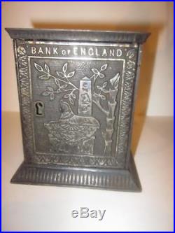 Vintage Nickel Plated Bank Of England Safe Bank Rare $1200 Kyser Rex Isb#296