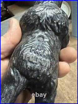 Vintage Old Rare PAT APD FOR Cast Iron Black Bear Coin Savings Bank Figure USA
