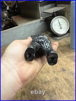 Vintage Old Rare PAT APD FOR Cast Iron Black Bear Coin Savings Bank Figure USA