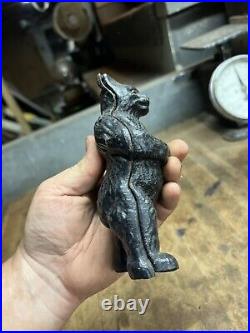 Vintage Old Rare PAT APD FOR Cast Iron Black Bear Coin Savings Bank Figure USA