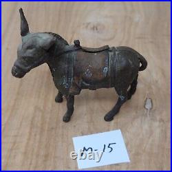 Vintage Penny Bank Cast Iron Donkey Burro Mule Still