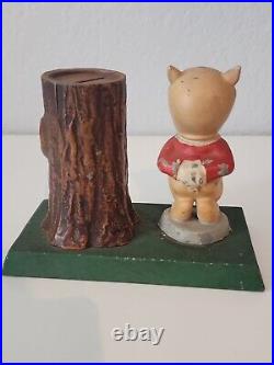 Vintage Porky Pig Warner Brothers Savings Bank Complete