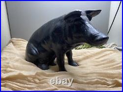 Vintage RARE piggy Bank Cast Iron Pig Vintage Decor Rustic Farmhouse Home Vintage RARE piggy Bank Cast Iron Pig Vintage Decor Rustic Farmhouse Home