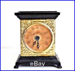 Vintage Rare 1885 H. C Mfg. Co. Time Is Money Cast Iron, Tin & Paper Still Bank