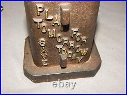 Vintage Rare Cast Iron J L Stainless Employees Federal Credit Union Bank Estate