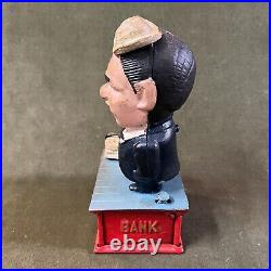 Vintage Ronald Reagan Cast Iron Mechanical Bank Reaganomics