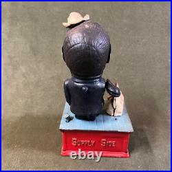Vintage Ronald Reagan Cast Iron Mechanical Bank Reaganomics