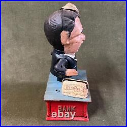 Vintage Ronald Reagan Cast Iron Mechanical Bank Reaganomics