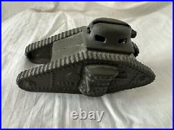 Vintage Tank Bank USA 1918 Cast Iron WW1 Tank Large