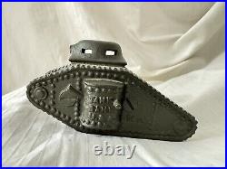 Vintage Tank Bank USA 1918 Cast Iron WW1 Tank Large