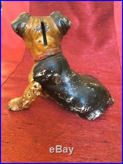 Vintage Terrier Cast Iron Bank (Hubley)