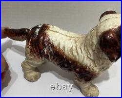 Vintage Toscano Cavalier King Charles Spaniel Dog Bank Cast Iron Mechanical USA Vintage Toscano Cavalier King Charles Spaniel Dog Bank Cast Iron Mechanical USA