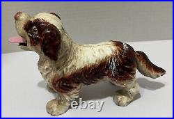 Vintage Toscano Cavalier King Charles Spaniel Dog Bank Cast Iron Mechanical USA Vintage Toscano Cavalier King Charles Spaniel Dog Bank Cast Iron Mechanical USA