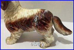 Vintage Toscano Cavalier King Charles Spaniel Dog Bank Cast Iron Mechanical USA Vintage Toscano Cavalier King Charles Spaniel Dog Bank Cast Iron Mechanical USA