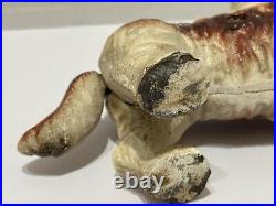 Vintage Toscano Cavalier King Charles Spaniel Dog Bank Cast Iron Mechanical USA Vintage Toscano Cavalier King Charles Spaniel Dog Bank Cast Iron Mechanical USA