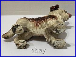 Vintage Toscano Cavalier King Charles Spaniel Dog Bank Cast Iron Mechanical USA Vintage Toscano Cavalier King Charles Spaniel Dog Bank Cast Iron Mechanical USA
