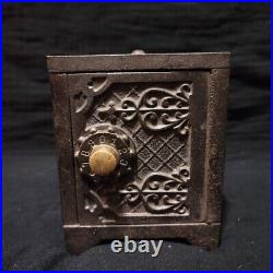 Vintage cast iron coin bank