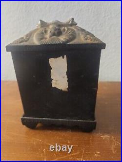 Vintage metal coin bank 1920's Grey Iron Casting Company COIN DEPOSIT BANK #12