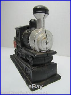 Vtg Mount Washington Cog Railway Waumbek Engine 9 Cast Iron Train N. H. Bank Art