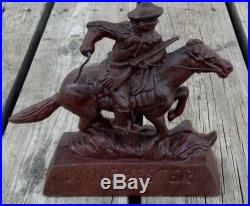WINCHESTER Horse Rider FOUNDRY STATUE Cast Iron COIN BANK