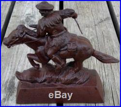 WINCHESTER Horse Rider FOUNDRY STATUE Cast Iron COIN BANK