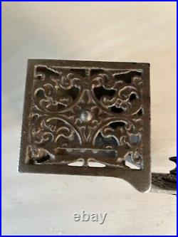 WONDERFUL ANTIQUE U. S. CAST IRON UNION SAFE STILL BANK, c. 1900