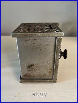WONDERFUL ANTIQUE U. S. CAST IRON UNION SAFE STILL BANK, c. 1900