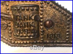 WW1 Antique cast Iron Tank Bank