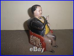 Wonderful old original cast iron Tammany mechanical bank, J. &E. Stevens pat. 1873 Wonderful old original cast iron Tammany mechanical bank, J. &E. Stevens pat. 1873