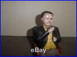 Wonderful old original cast iron Tammany mechanical bank, J. &E. Stevens pat. 1873 Wonderful old original cast iron Tammany mechanical bank, J. &E. Stevens pat. 1873